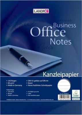 Obrázok produktu pre LANDR Kanzleipapier, DIN A3/DIN A4, liniert