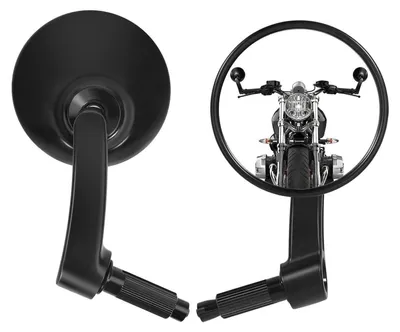 Immagine prodotto di Specchio retrovisore universale per moto, montaggio sull'estremità del manubrio, rotazione a 360°, diametro 7/8" (22mm), lunghezza 105mm
