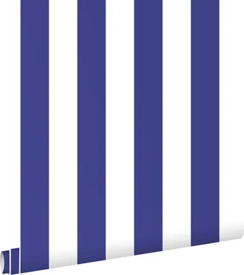 Produktbild von ESTAhome Tapete Streifen Blau und Weiß 0.53 x 10.05 m