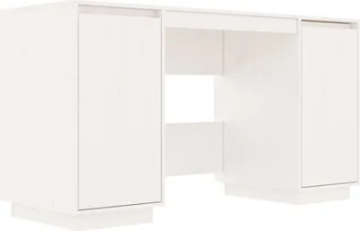 Zdjęcie produktu dla Biurko, Białe, 140X50X75 Cm, Lite Drewno Sosnowe Lumarko!