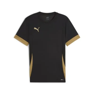 Zdjęcie produktu dla Dziecięca koszulka meczowa Puma Teamgoal z krótkim rękawem - czarny/złoty
