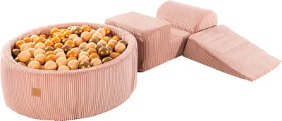 Obrázok produktu pre Penové stavebné kocky pre deti s bazénom na loptičky – mäkké stavebné kocky pre bábätká