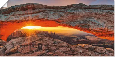Produktbild von ARTland Poster Iconic Mesa Arch Größe: 40x20 cm