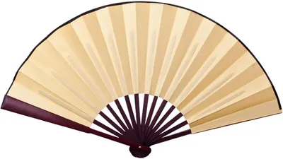 Productafbeelding van Opvouwbare Waaiers - Zijde Waaiers - Decoratie en Knutselen - Blanco voor eigen ontwerp - 10 inch - Geel