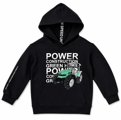 Produktbild von BONDI Jungen Hoodie Sweatshirt "Power" 33168 | Schwarz Größe: 122