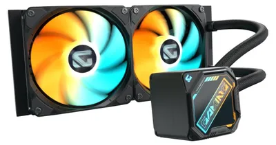 Produktbild von GIGABYTE GAMING 240 Flüssigkeitskühler für CPU, All-in-One-Flüssigkeitskühler, 12 cm, Schwarz