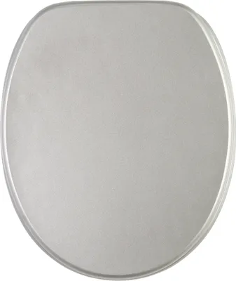 Produktbild von SANILO® WC-Sitz mit Absenkautomatik Glitzer Silber, Toilettendeckel direkt vom Hersteller, Klodeckel, Klobrille, WC Deckel, Toilettensitz, WC Brille