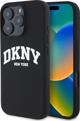 Image de Dkny Dkhmp16Lsnyach Iphone 16 Pro6.3 Czarny/Black Hardcase Silicone White Printed Logo Magsafe