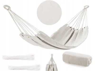 Produktbild von JadorDecor Hängematte Garten Boho 240x80cm Beige
