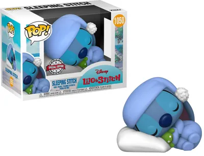 Zdjęcie produktu dla Lilo & Stitch, figurka winylowa POP! Stitch śpiący, 9 cm