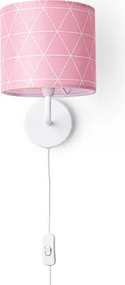 Produktbild von Wandleuchte Stofflampenschirm Tischlampe Nachttischlampe E14 Vintage Retro Rund