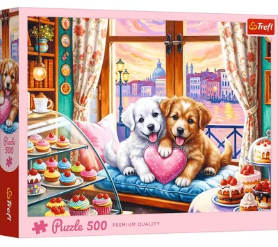 Produktbild von TREFL Puzzle 500 Teile Welpenliebe 48 x 34 cm