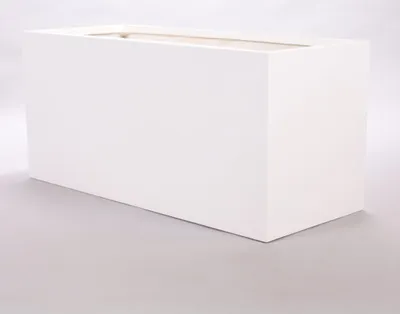 Produktbild von Elegant Einrichten | Pflanzkübel | Fiberglas | Raumteiler | rechteckig | 150x62x70cm | perlmutt weiß.