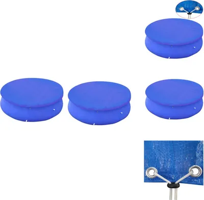 Produktbild von vidaXL Poolabdeckungen 2 Stk. für 450-457 cm Runde Aufstellpools - Poolabdeckungen & -unterlagen