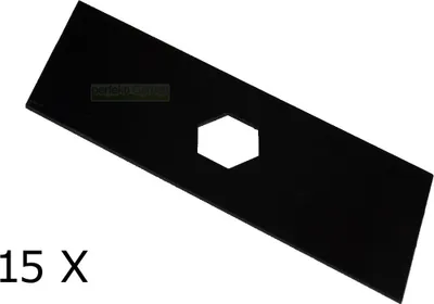 Obrázok produktu pre 15X 16,3 CM sada vertikutačných nožov pre Sandri Garden T 401 VT 4.0 Dolmar EV 3918