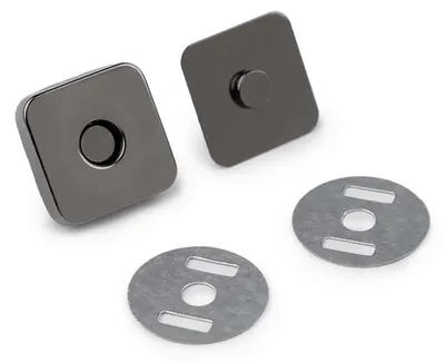 Produktbild von 5 Magnet-Verschlüsse 18x18mm Farbwahl - Taschen Schloss Verschluss