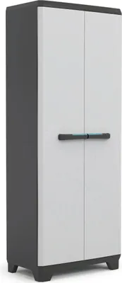 Obrázek produktu pro KETER Linear Tall Úložná Skříňka Černá/Světle Šedá 9724