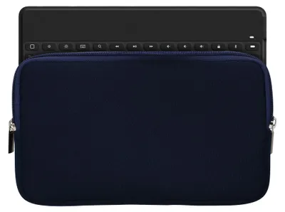 Produktbild von kwmobile Tastatur-Hülle kompatibel mit Logitech KEYS-TO-GO - Neopren Schutzhülle Case Tasche für Tastatur - Neoprentasche für Keyboard - Dunkelblau