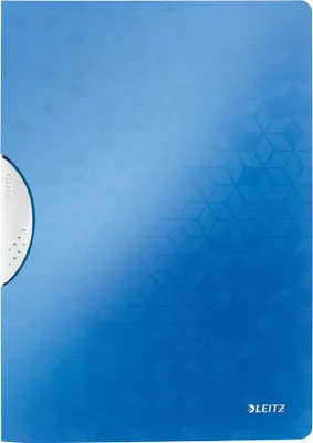 Image de LEITZ Klemmhefter WOW ColorClip, DIN A4, PP, bleu-métallique