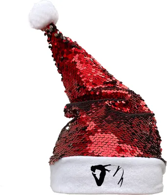 Produktbild von Huuraa Weihnachtsmütze Rhythmische Sportgymnastik Silhouette Geschenk Pailletten Rot/Weiß Filz Rhythmische Sportgymnastik Geschenkidee