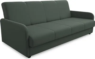 Obrázek produktu pro Rozkládací pohovka Khaki – Úložný prostor – Bonell pružiny – 202x96x89 cm – Pěna T30 – Dřevěný rám – 3místná – Měkké opěrky