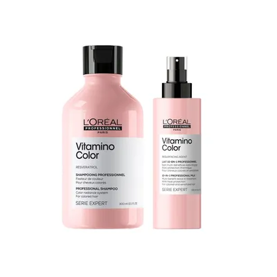 Produktbild von L'Oréal Professionnel Vitamino Color 2er Set Shampoo & Spray 490 ml
