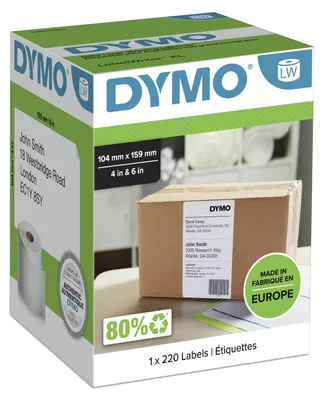 Image de DYMO LW - Extra Large Shipping Labels - 104 x 159 mm - S0904980 Blanc Imprimante d'étiquette adhésive