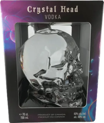 Produktbild von Vodka Crystal Head mit Geschenkverpackung 0,7L kanadischer Wodka Skull