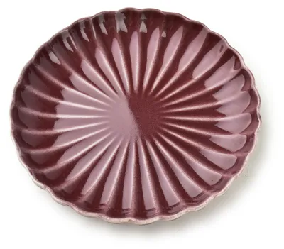 Productafbeelding van Evie Burgundy dessertborden, 20,5 x 3 cm