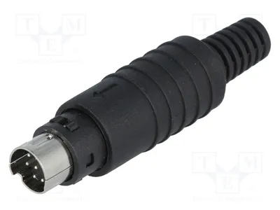 Immagine prodotto di 1 connettore PIN: 8, mini DIN, a saldare, maschio, per cavi 4850.1810, connettore mini-DIN