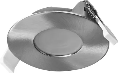 Immagine prodotto di Set di faretti da incasso LED OSRAM Spot, 4,9 W, 200 lm, 2700 K, Ø 85 mm, angolo di illuminazione 120°, nichel satinato, alluminio, bianco caldo, set da 3 pezzi