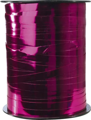 Produktbild von Clairefontaine Spule Geschenkband, Metallic, 7mm x 250m - Zyklamenrot 602008C