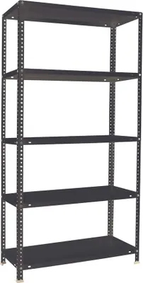 Produktbild von PROREGAL Schraubregal PANDA TALL | HxBxT 200x100x40cm | 6 Fachböden | Fachlast 100kg | Anthrazit
