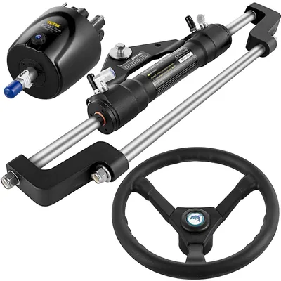 Zdjęcie produktu dla VEVOR Hydrauliczny zestaw sterujący 300 KM, Hydrauliczny zestaw sterujący do łodzi z pompą hełmową, Hydrauliczny zestaw sterujący do łodzi bez hydraulicznego węża sterującego do układu sterowania łodzi