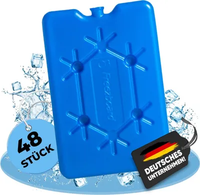 Produktbild von NEMT 48x flacher Kühlakku 200 ml Kühlakkus 11 x 16,5 x 1,5 cm Kühlelemente Kühltasche Kühlbox