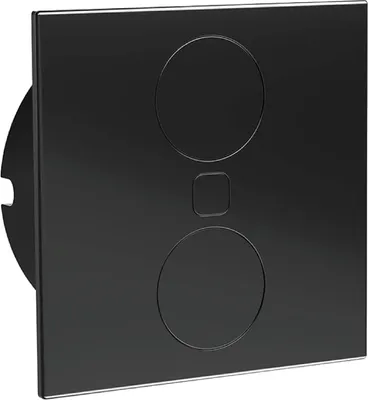 Produktbild von HPF Einbausteckdose Duplex-Q, 2 Stk. Schukosteckdosen, schwarz