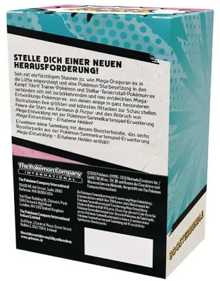 Produktbild von Pokémon|Amigo Pokémon-Sammelkartenspiel: Boosterbundle Mega-Entwicklung - Erhabene Helden