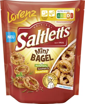 Image de Lorenz Saltletts Mini Bagel aux fines graines et aux herbes 100g