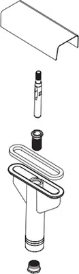 Produktbild von Schock Überlaufblende komplett für PRIMUS D-150 + PRIMUS D-200 + WATERFALL D-150 + HORIZONT D-150 / Ersatzteil für Schock Spülen ab Mai 2005