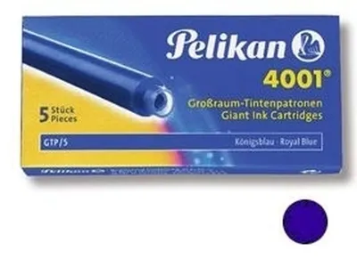 Obrázok produktu pre 50X Pelikan 571904430 Tintenpatronen GTP/5 blau Pelikan