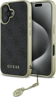 Obrázok produktu pre Etui Guess 4G Charms Collection Na Iphone 16 Plus - Čierne