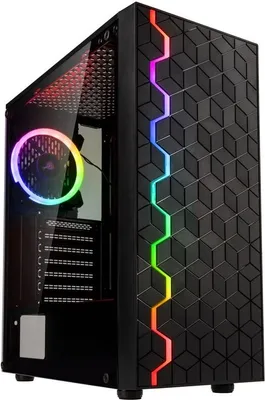 Obrázek produktu pro Kolink INSPIRE K8, Midi Tower, Server, Černá, ATX, Micro ATX, Mini-ITX, Plast, Ocel, Temperované sklo, Modrá, Zelená, Červená