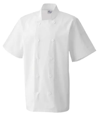 Immagine prodotto di Premier - Giacca da cuoco per uomo/donna unisex a maniche corte LT2651 (XXL) (bianco)