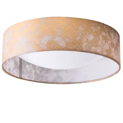 Produktbild von Briloner 3712-027 Deckenleuchte Stoff Goldfarben max. 2x15W E14 Metall IP20 Lampe