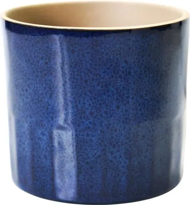 Obrázek produktu pro Keramický květináč modrý 17 cm výška x 15 cm průměr