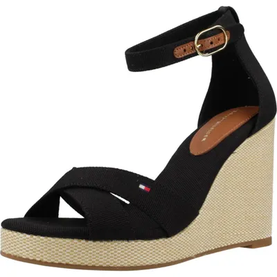 Produktbild von TOMMY HILFIGER FLAG HIGH WEDGE ESPAD CR Schwarz