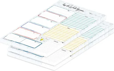 Produktbild von PRICARO Wochenplaner "Doodles", A4, 25 Blatt, 3 Stück