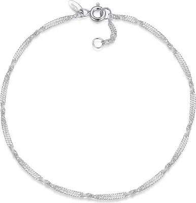 Produktbild von SILBERKETTEN STORE Fußkette Singapur 1,8mm - 925 Silber - 30cm