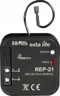 Zdjęcie produktu dla Zamel | Retransmiter REP-21 - Zasięg do 250 m - Łatwa instalacja - Energooszczędny