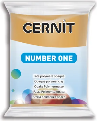 Produktbild von Cernit 6x Number One 56g, Ockergelb - Ockergelb CE0900056746C